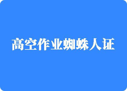 免费看肏屄高空作业蜘蛛人证